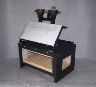 Propane Gas Forge, Double Burner Blacksmithing Forge Large